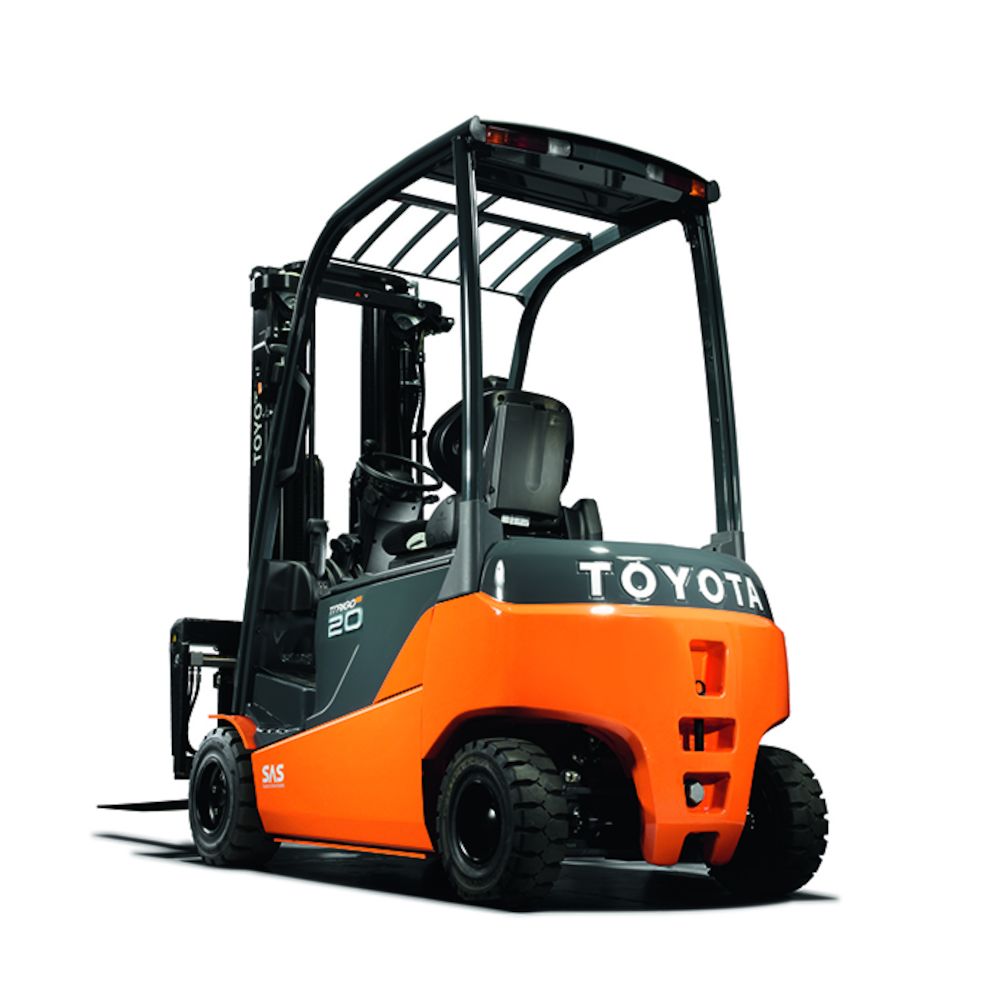 Yeni Model Toyota Forklift Traigo 48v, 4 Teker 2t Kompakt Akülü Forklift